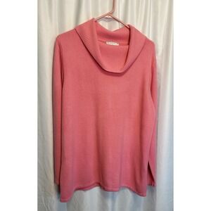 Allison Daley Women's 2 XL Pink Sweater Cowl neck